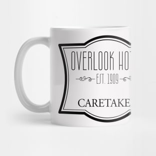 Overlook Hotel Caretaker, black print Mug